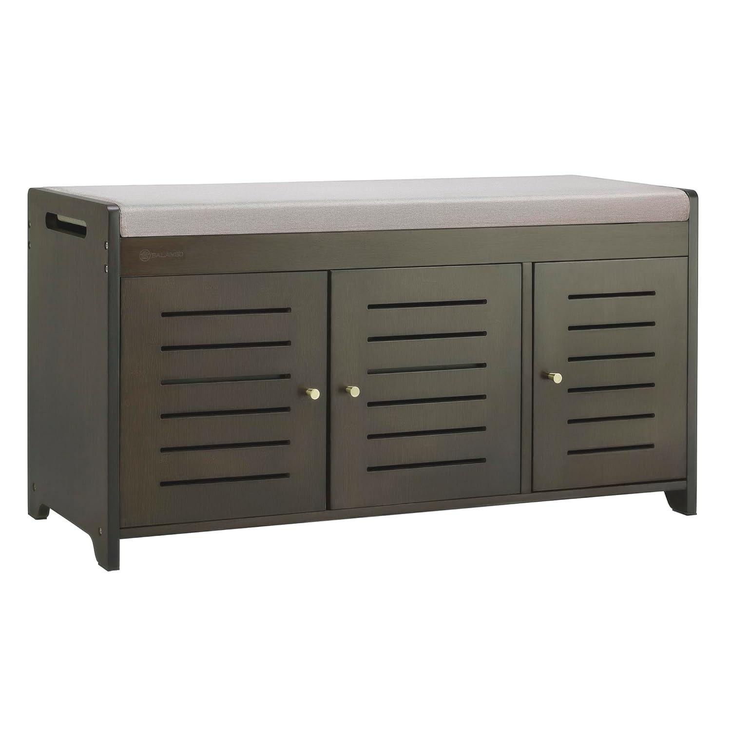 BALANBO Shoe Storage Bench, Bamboo Shoe Storage Organizer, Entryway Bench, for Entryway, Bedroom