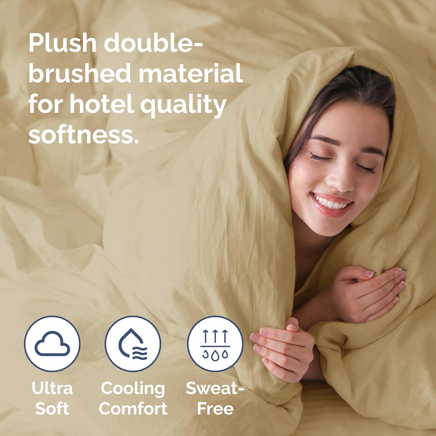 CGK Linens Premium Hotel Quality Soft & Cooling Duvet Cover Set