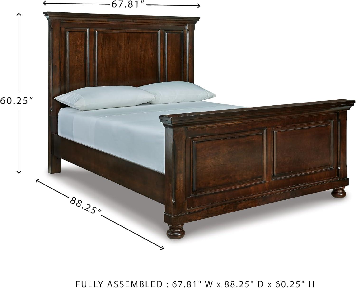 Signature Design by Ashley Flynnter Queen Panel Headboard in Medium Brown