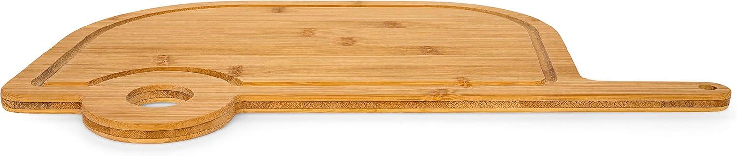 Camco Life Is Better at the Campsite Camper/RV Shaped Cutting Board | 17.25" (H) x 10.10" (W), Bamboo, Brown (53089)