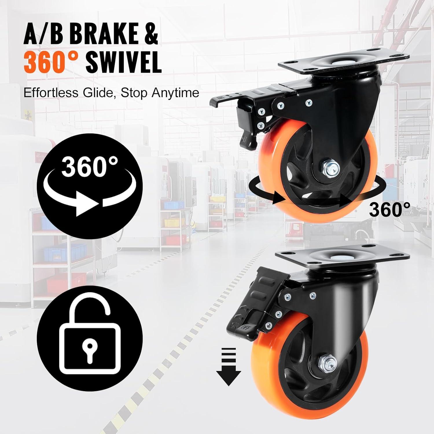 Swivel Plate Casters