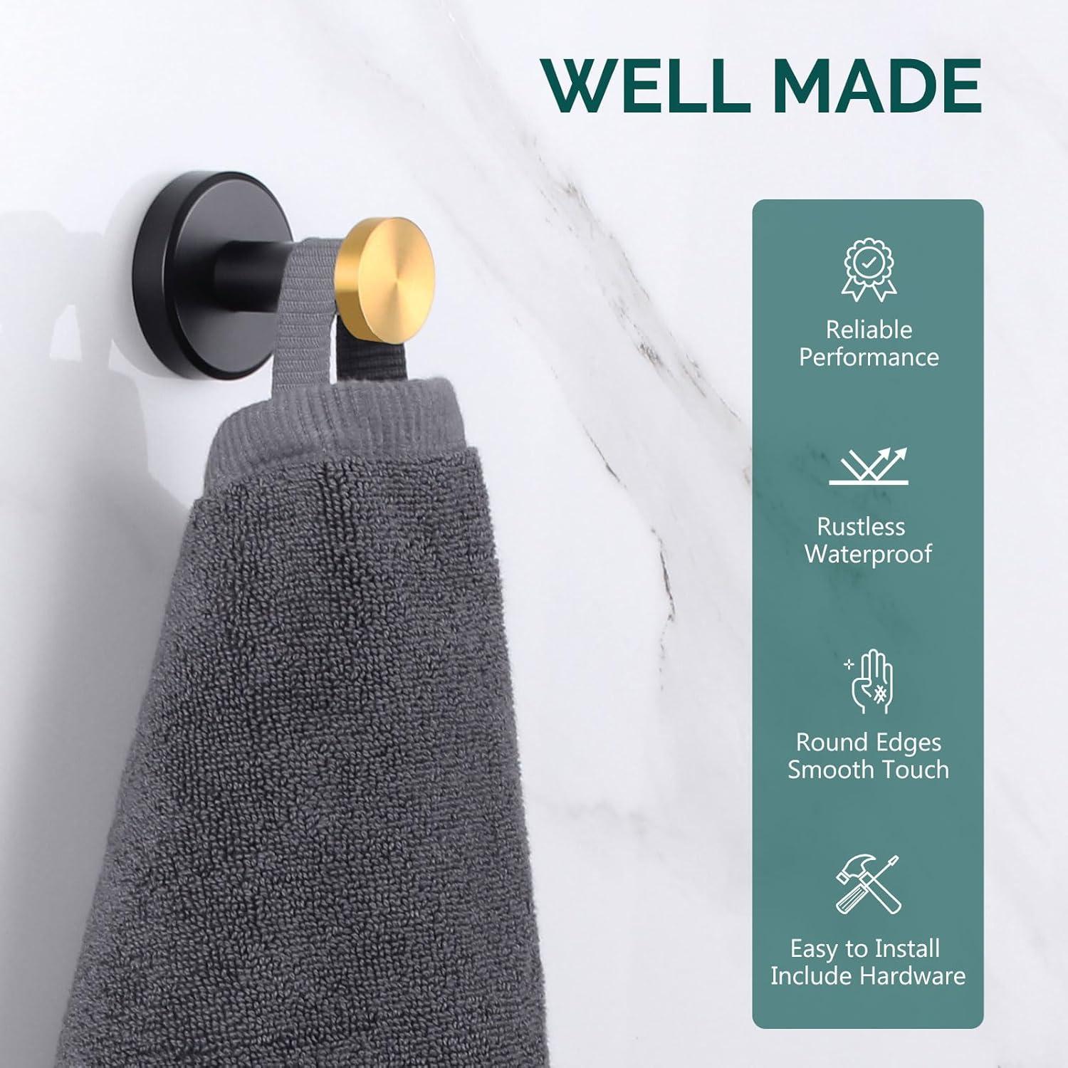APLusee Stainless Steel Wall Mounted Robe Hook AE083