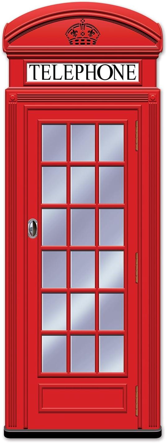 5 ft Red British Phone Box Party Decoration