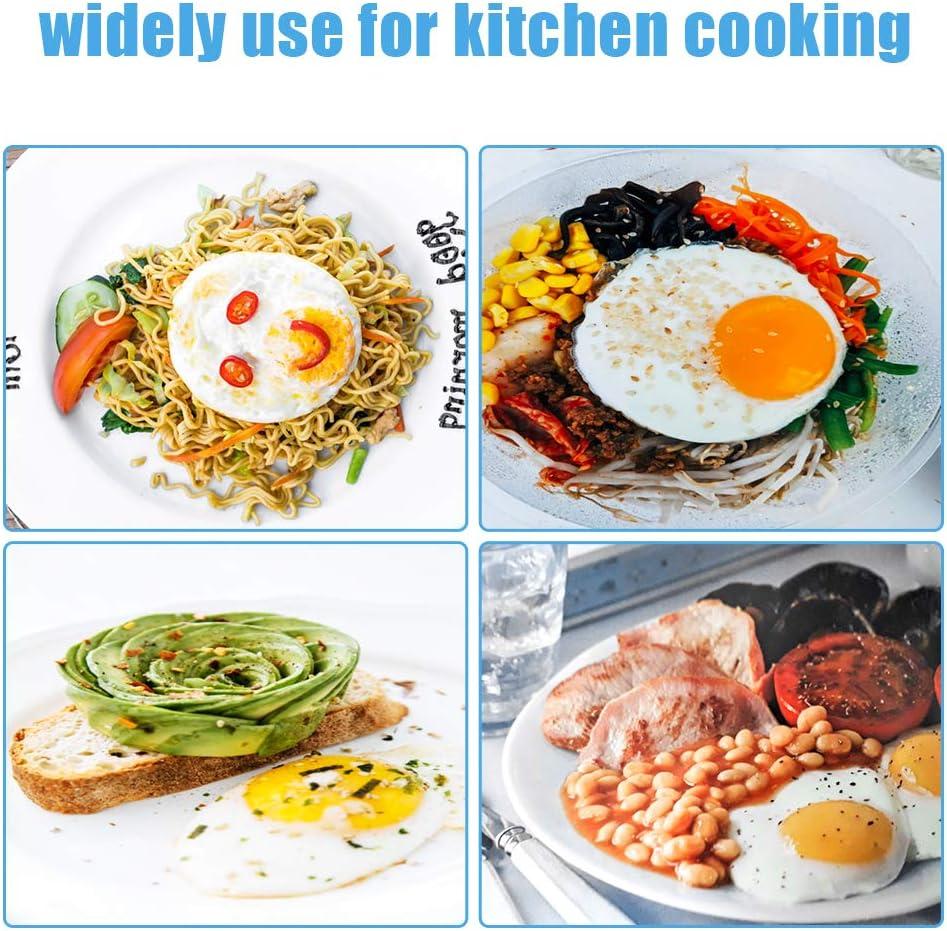 Multicolor Silicone Non-Stick Egg and Pancake Mold Rings Set