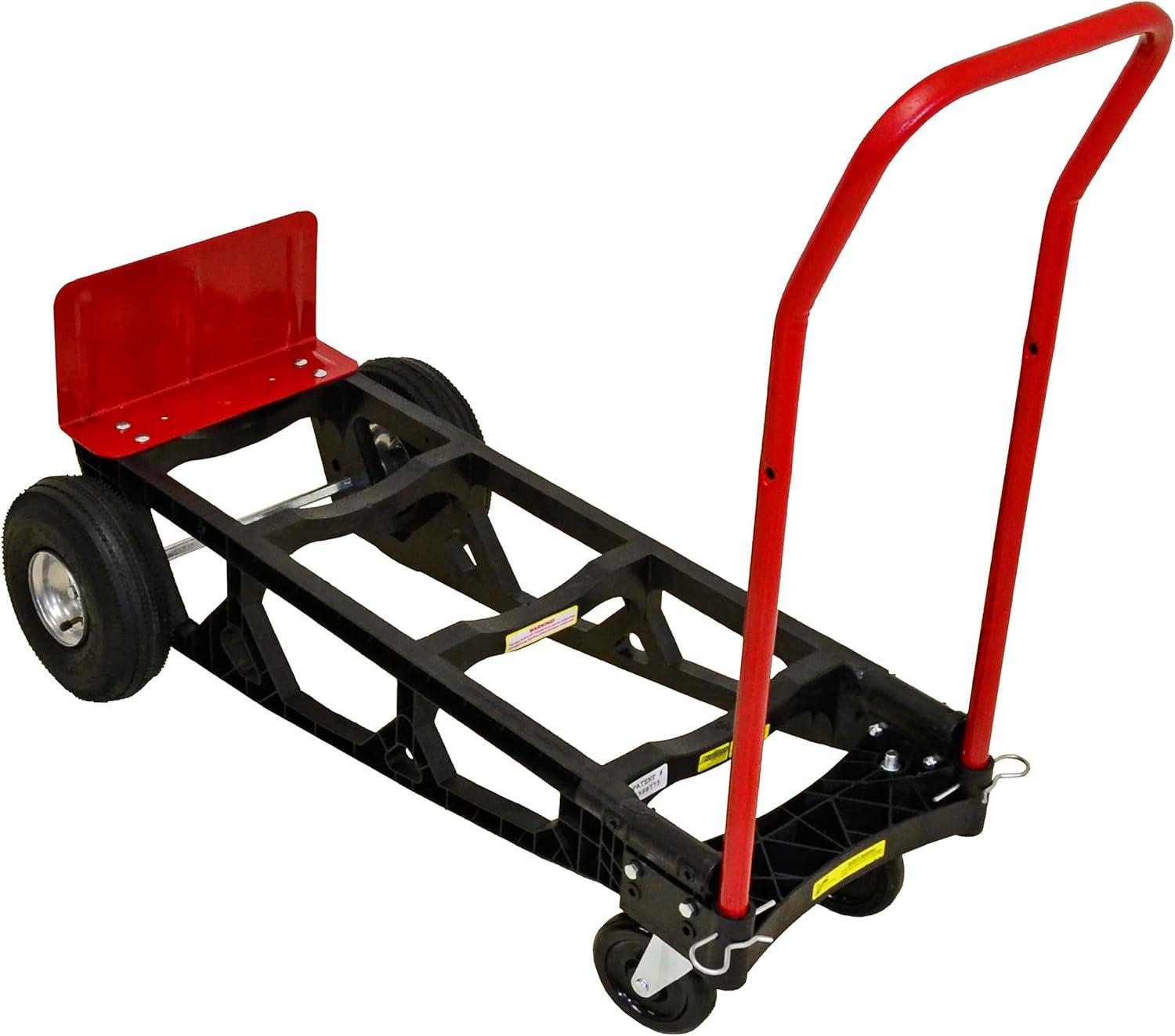 Milwaukee Hand Trucks Nylon Convertible Truck with 10? Pneumatic Tires