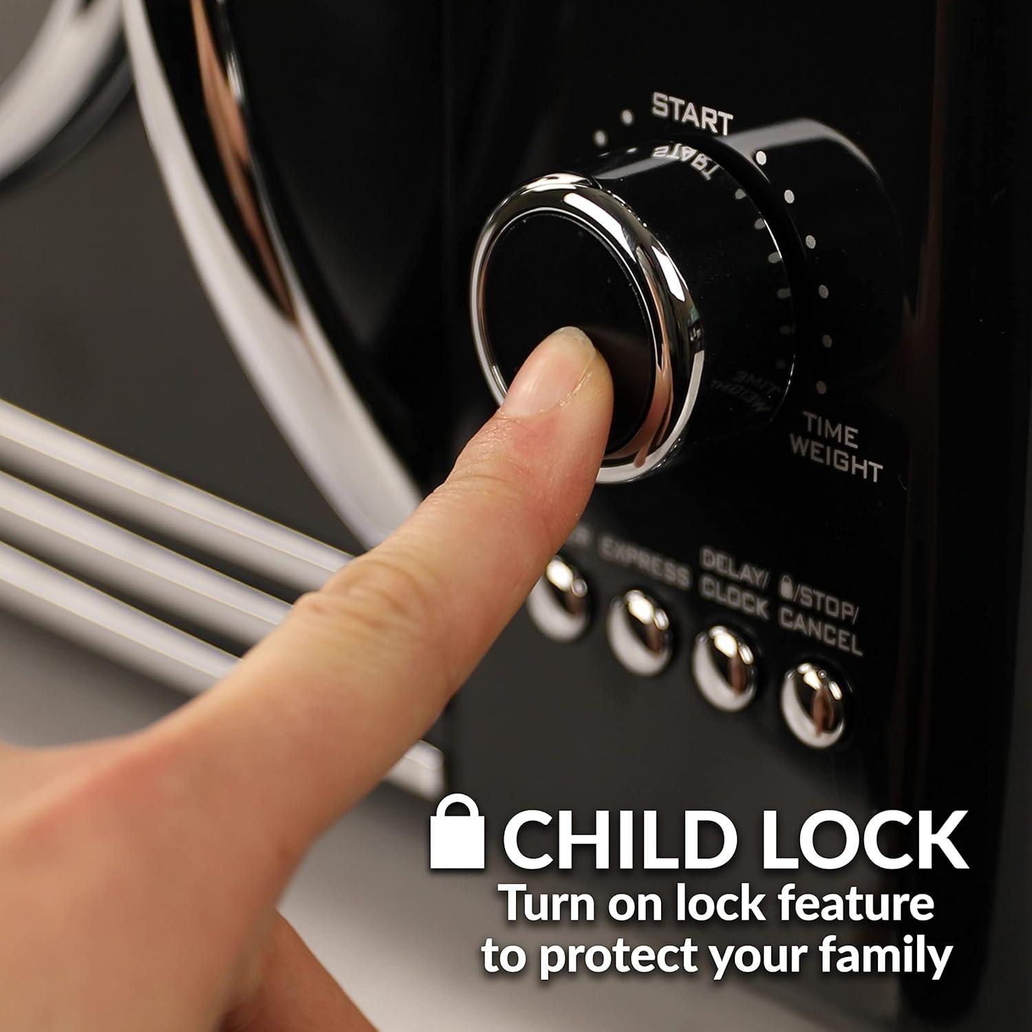 Nostalgia Retro 19" 0.9 cu ft. 800-Watt Countertop Microwave Oven