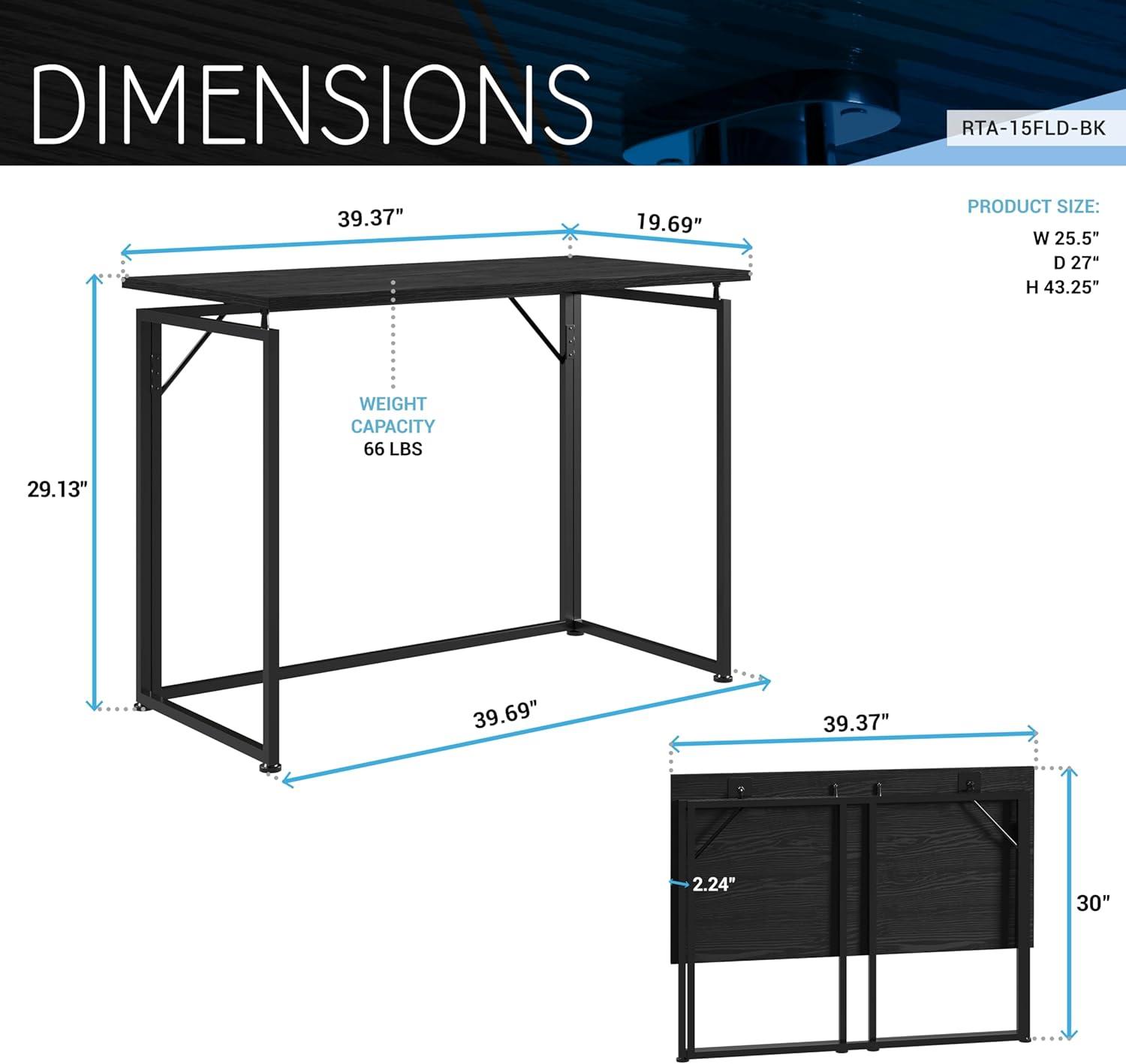 Space Saving Folding Desk - Techni Mobili