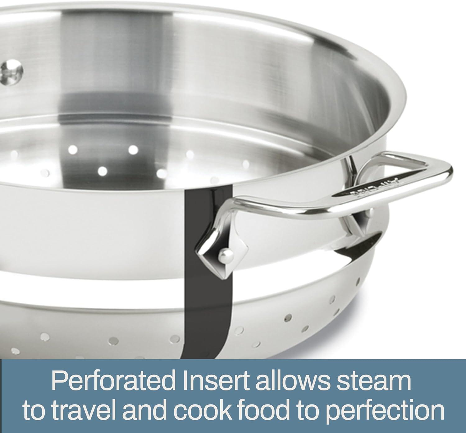 All-Clad 5 Quart Stainless Steel Induction Steamer Pot