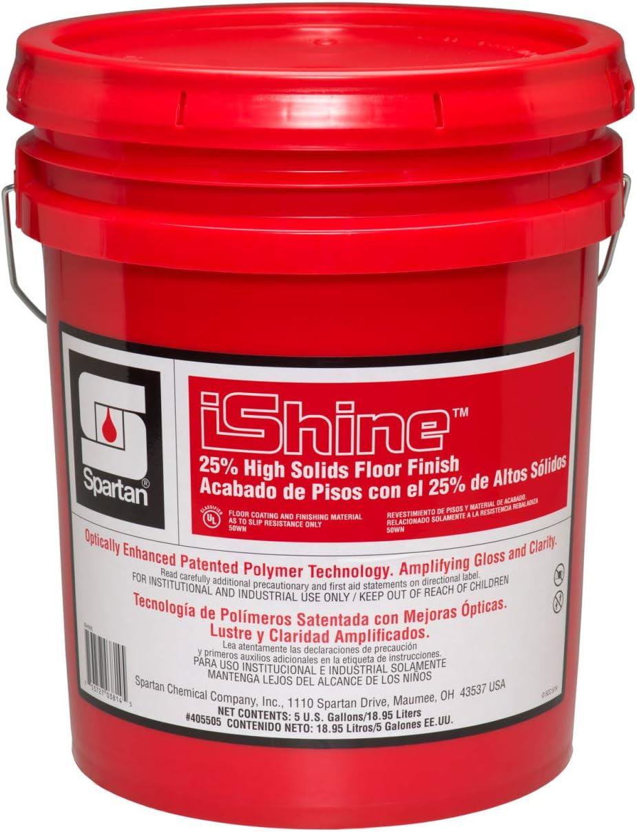 Spartan iShine 5-Gallon Red High Solids Floor Finish Pail