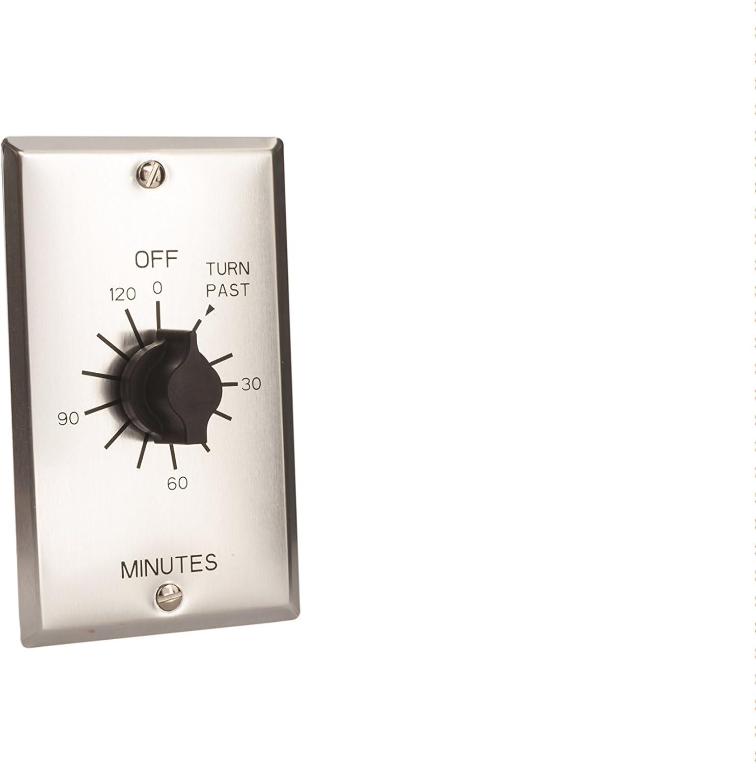 C Series Commercial Style Spring Wound Auto Off In-Wall Time Switch, 2 Hours