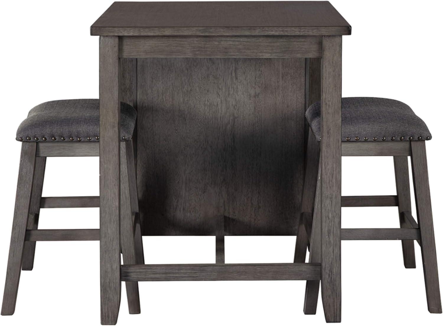 Set of 3 Caitbrook Counter Height Dining Table and Bar Stools Gray - Signature Design by Ashley