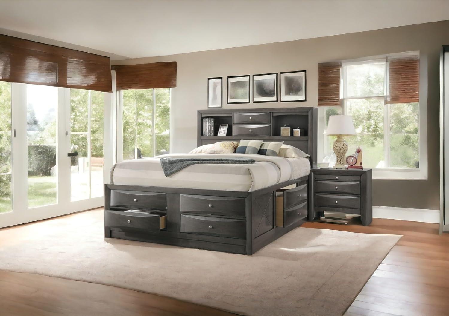 Wildon Home® Elyne Bookcase Storage Bed