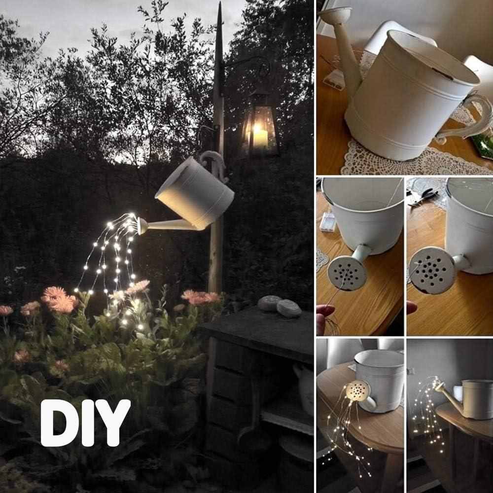 Cool White Solar Powered Outdoor LED Fairy String Lights