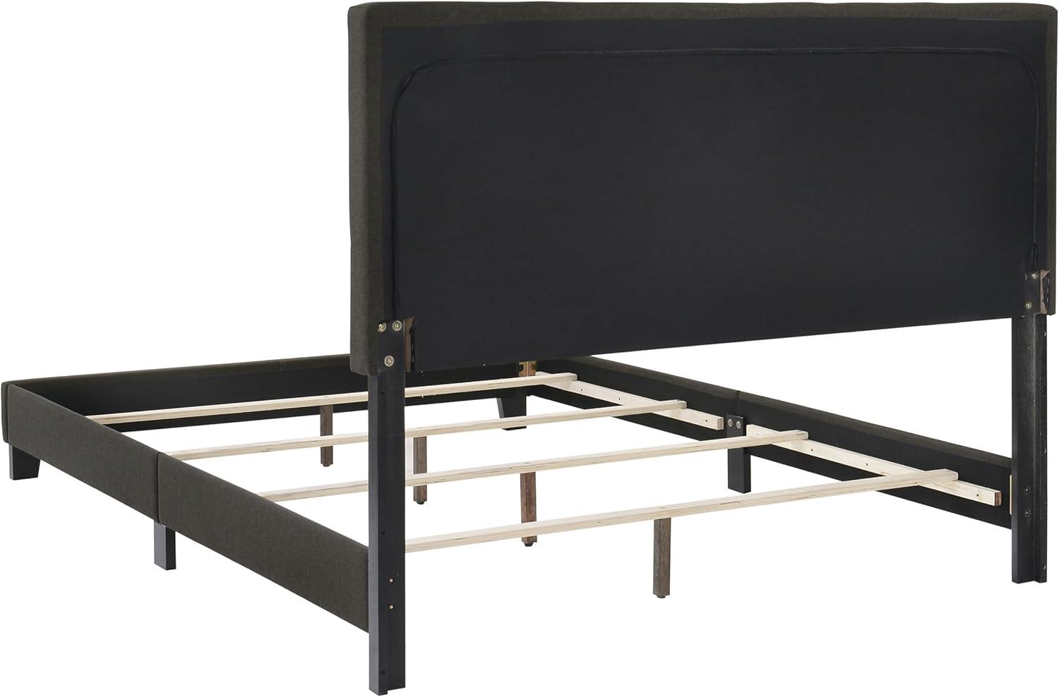 Mapes Tufted Upholstered Queen Bed Charcoal