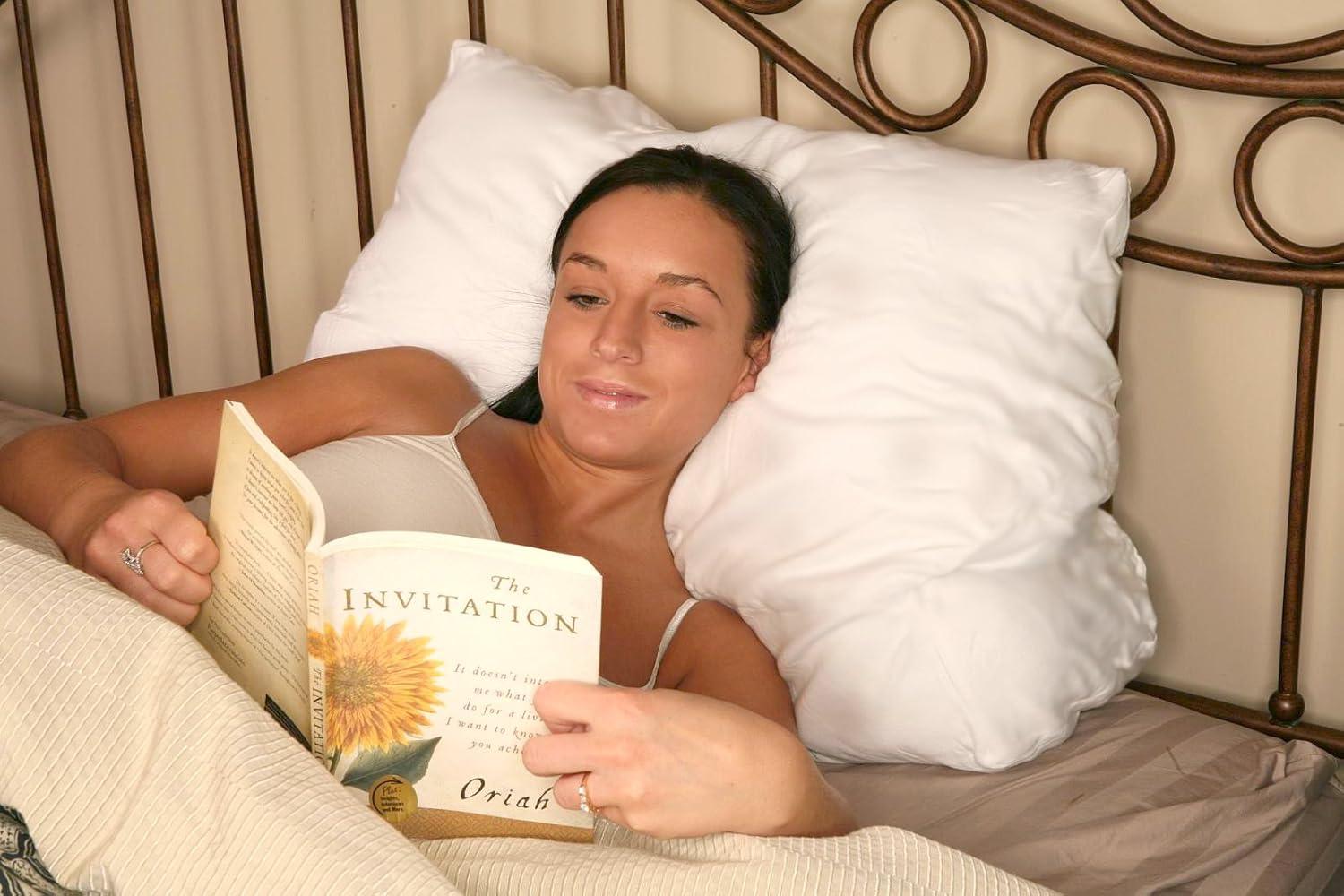 Deluxe Comfort Cotton Cover for Multi Position Pillow – Hypoallergenic – Tailored Fit – Soft Easy to Care for Cotton – Pillow Cover, White