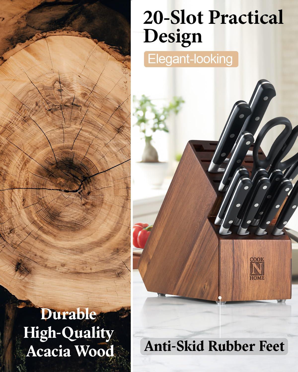 Cook N Home Cook N Home Knife Storage Block Without Knives