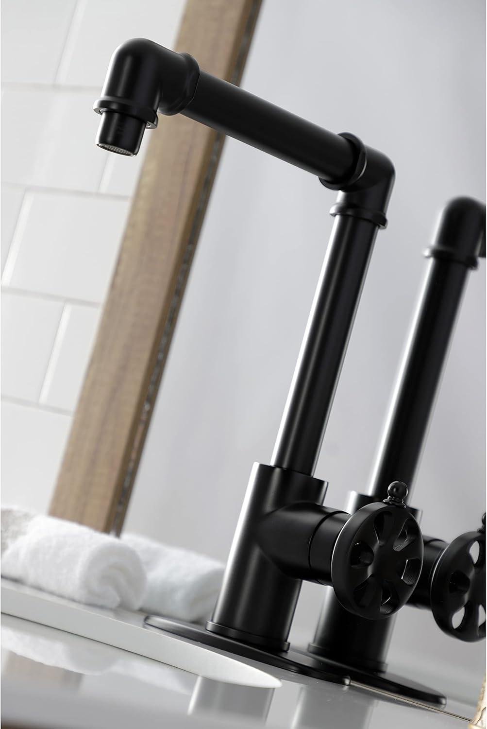 Belknap Matte Black Single-Handle Traditional Bathroom Faucet