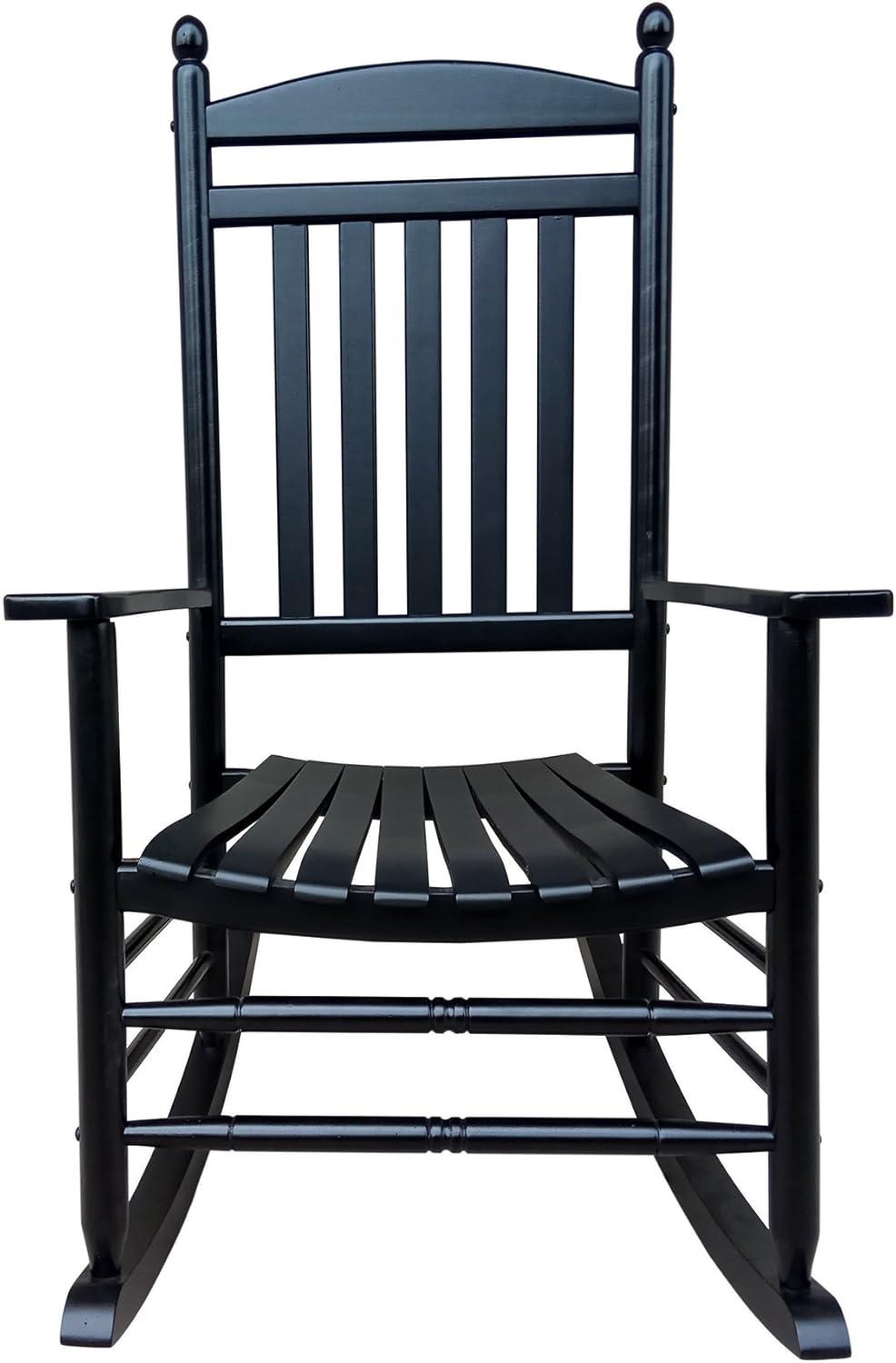 White Wood Traditional Outdoor Rocking Armchair