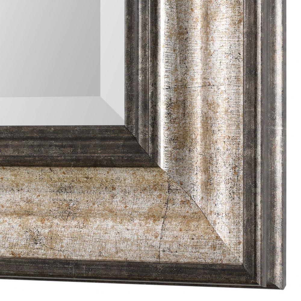 Uttermost Shefford Silver and Bronze 31" x 43" Rectangular Wall Mirror