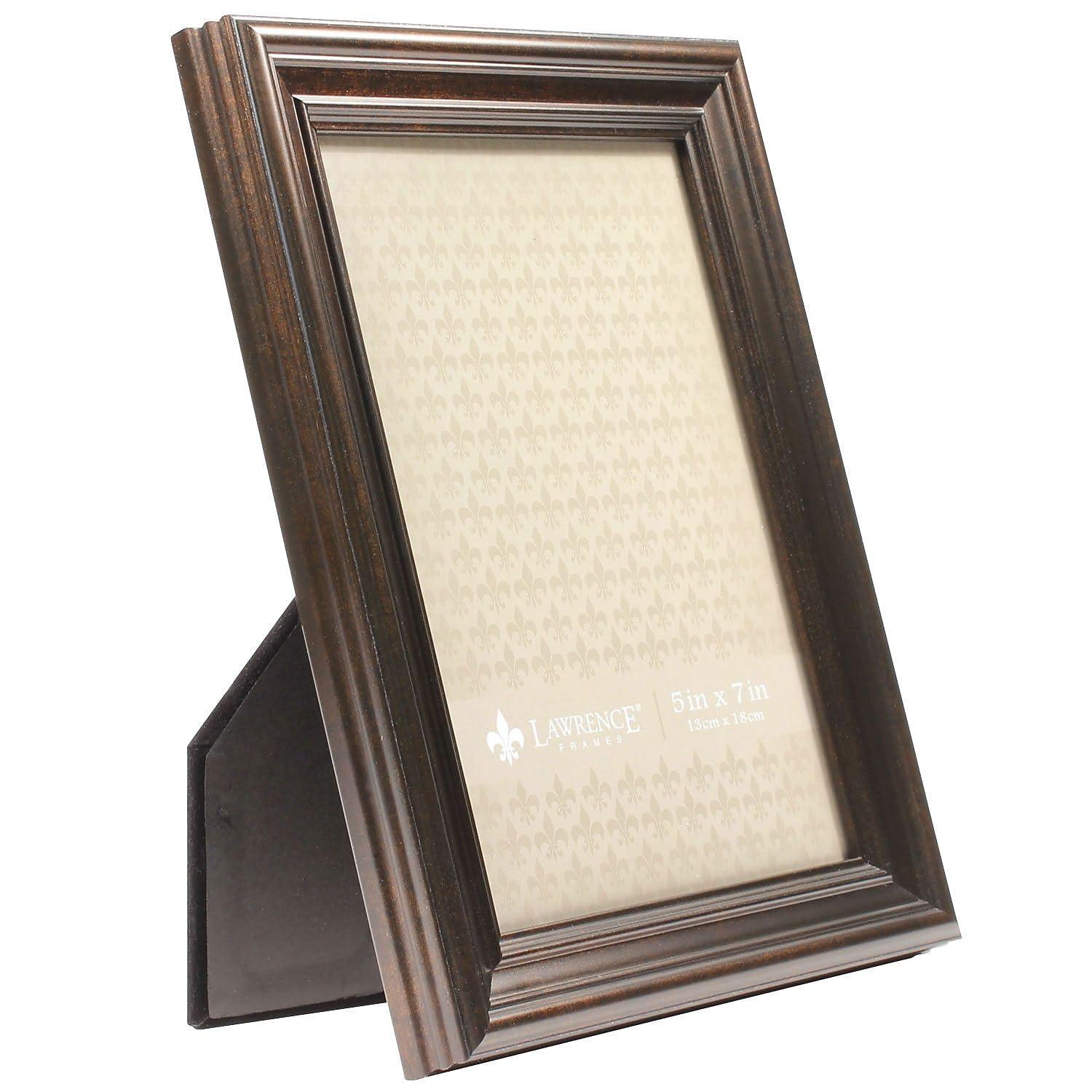 Lawrence Frames 5x7 Classic Detailed Oil Rubbed Bronze Picture Frame 535557