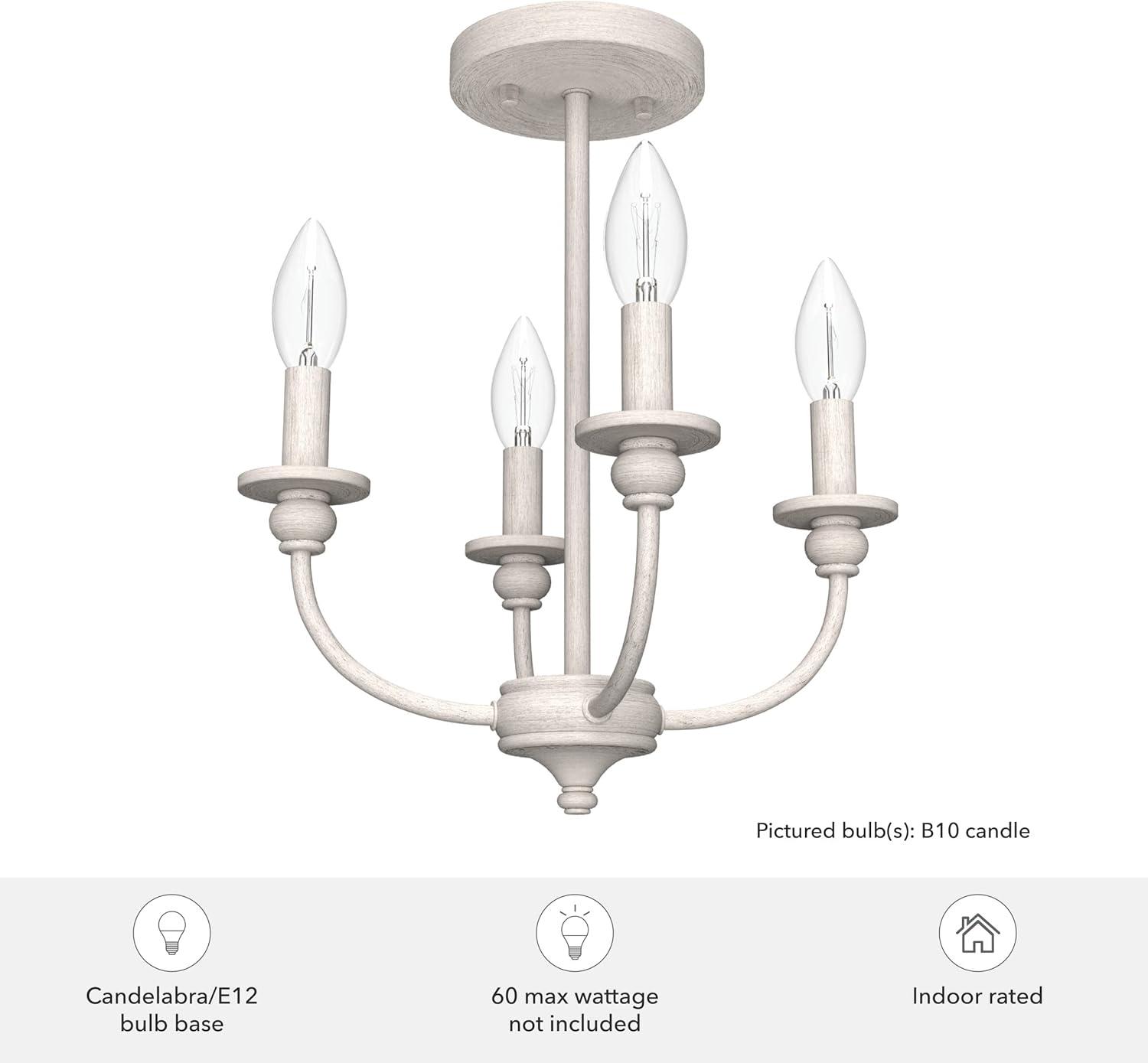 Southcrest 4 Light 13" Semi Flush Mount