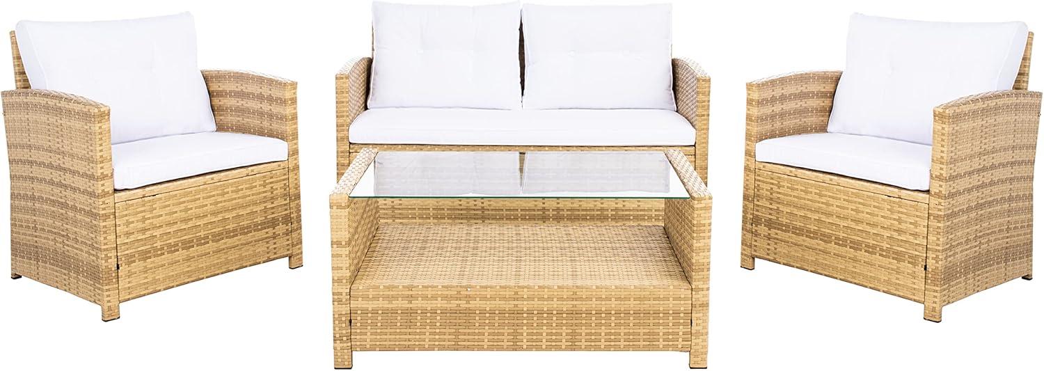 Vellor 4 Piece Patio Outdoor Living Set  - Safavieh