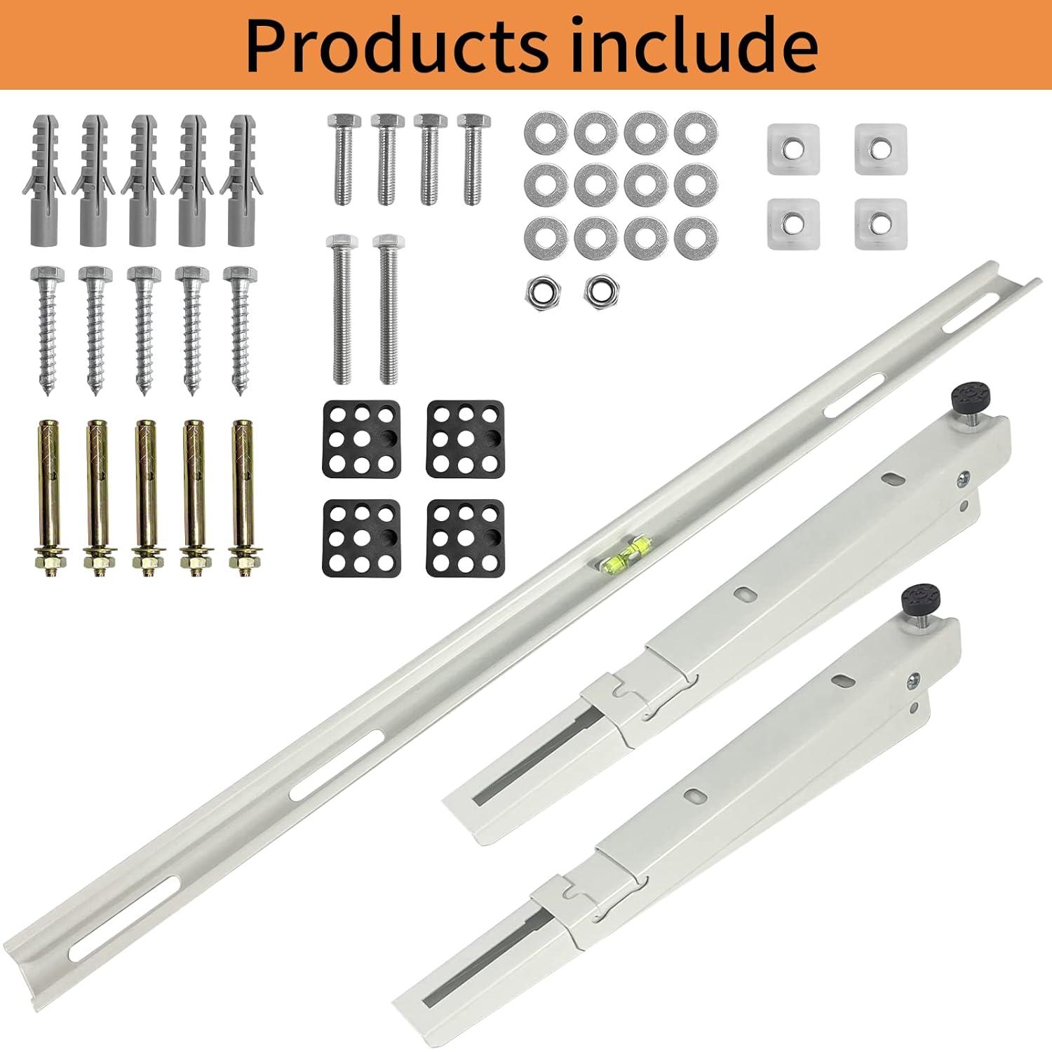 Mini Split Air Conditioner Bracket, Outdoor Wall Mounting Bracket for Ductless Mini Split Air Conditioner Heat Pump Systems, Universal,7000-18000 Btu AC Units, Heavy Duty Support up to 265 LBS