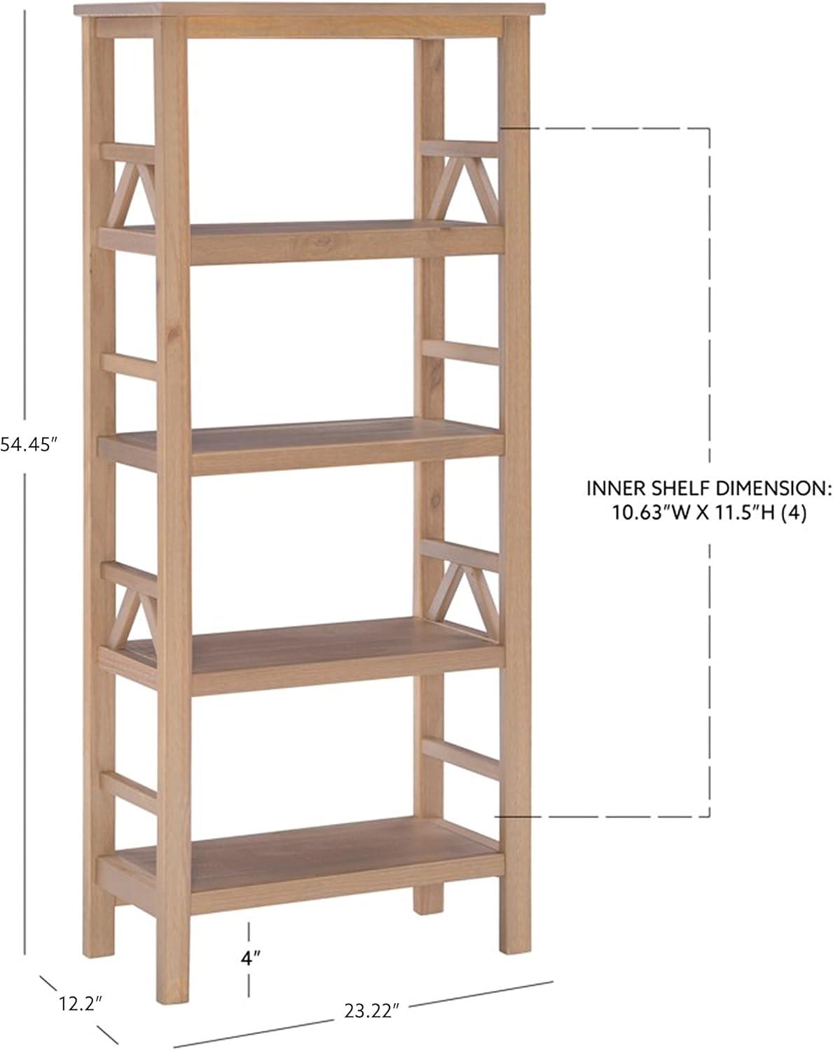 Titian 4 Shelf Bookcase - Linon