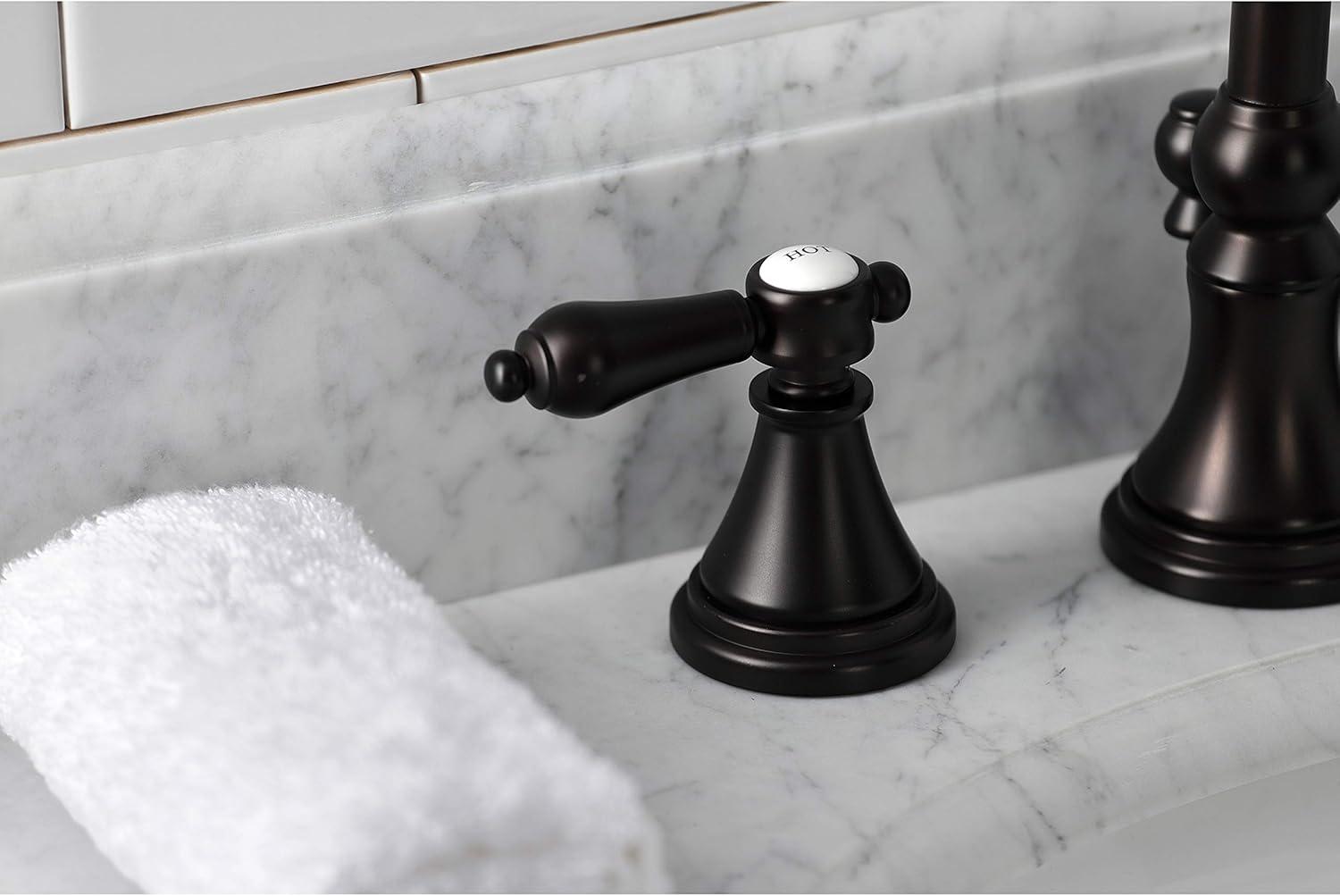 Heirloom Oil Rubbed Bronze Widespread Bathroom Faucet