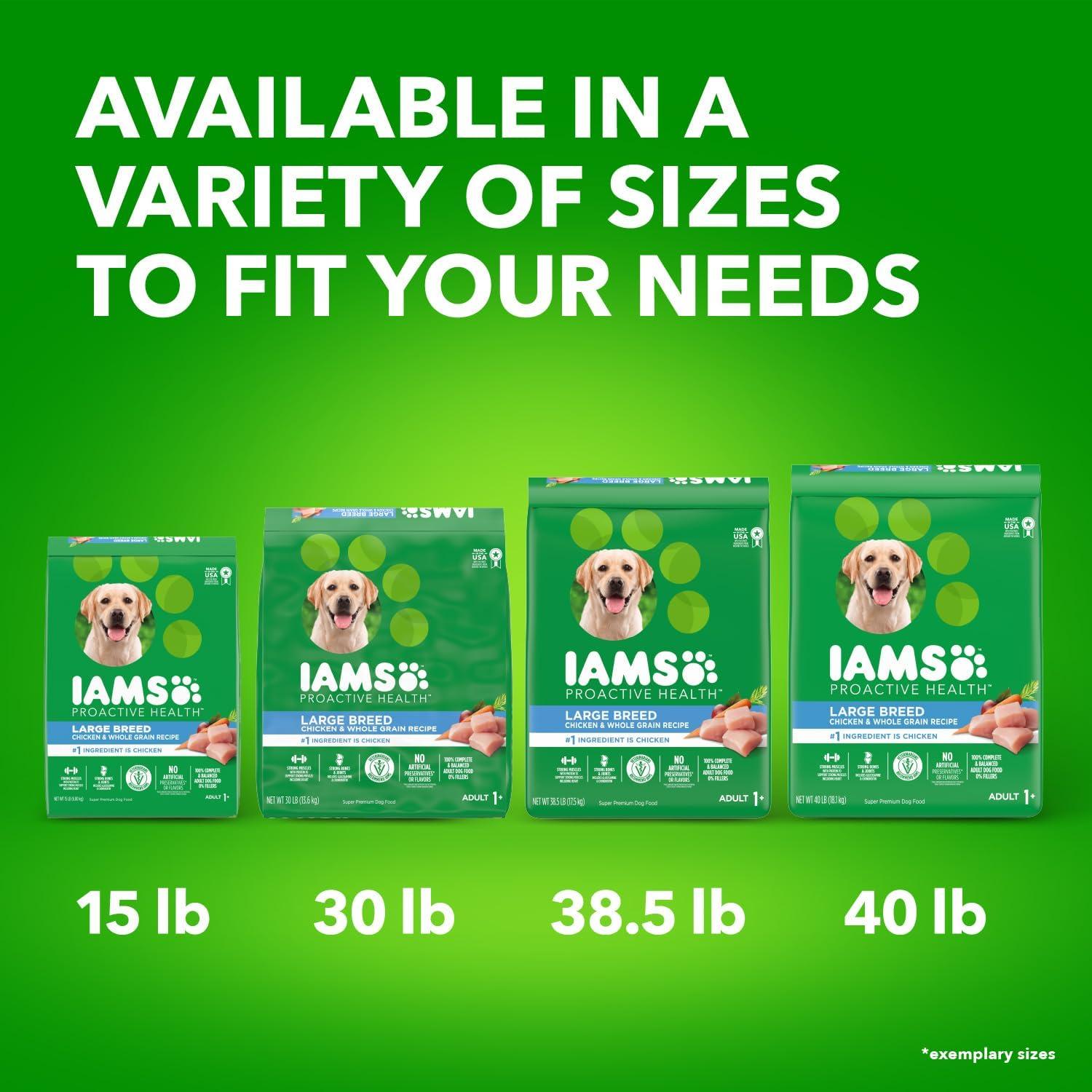 IAMS Proactive Health Chicken and Whole Grain Flavor Large Breed Adult Dry Dog Food