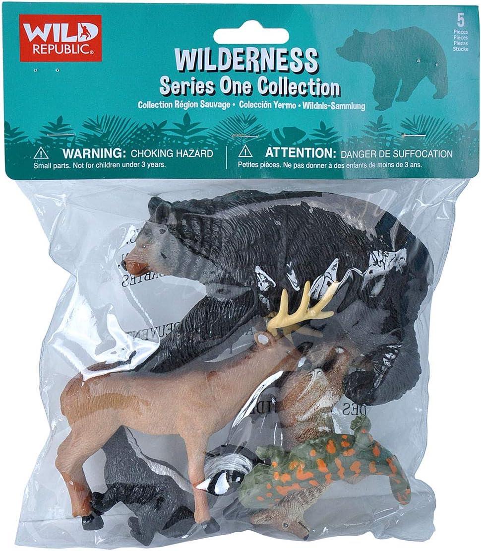 Wild Republic Polybag Wilderness Figurines, 5 Pieces