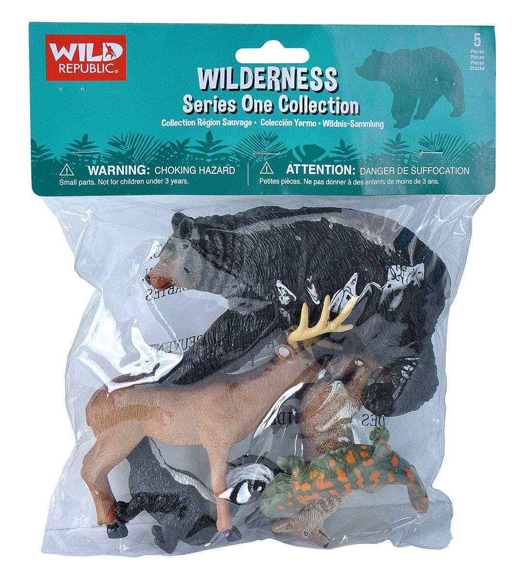 Wild Republic Polybag Wilderness Figurines, 5 Pieces