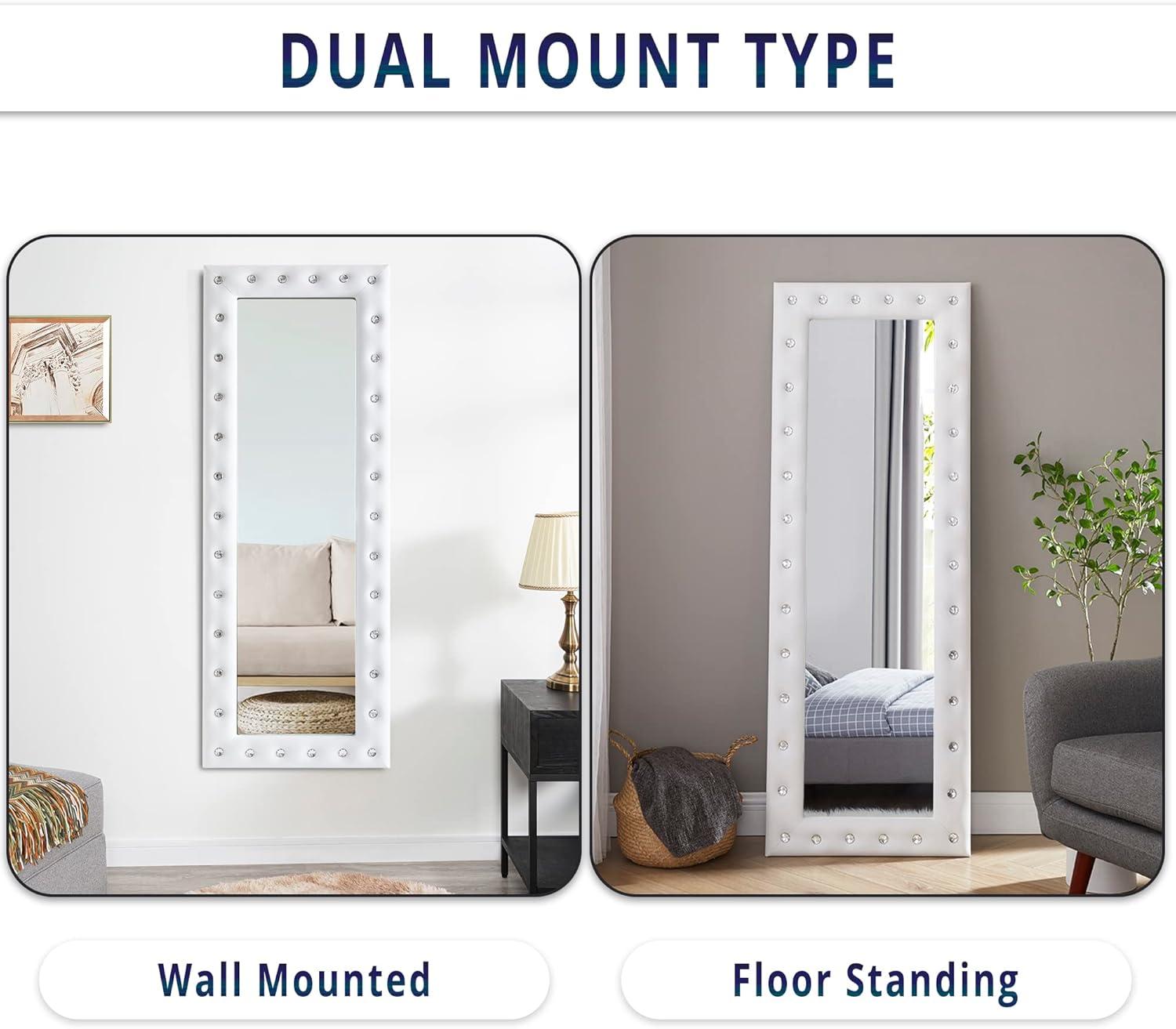 Naomi Home Maisie Modern Aluminum Mirror White