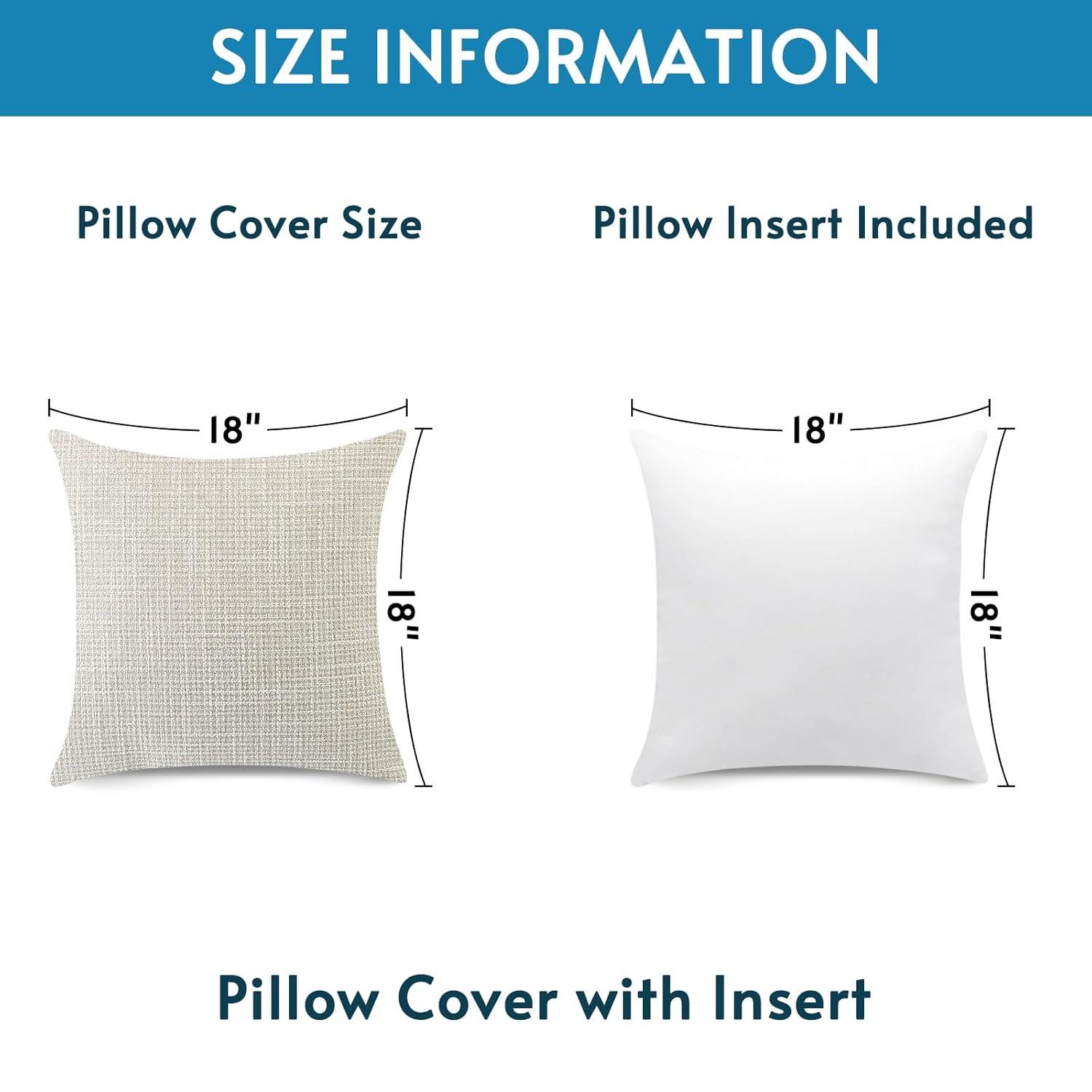 Unique Bargains Solid Indoor Linen Decorative Throw Pillow Cover 2 Pcs Beige 24" x 24"