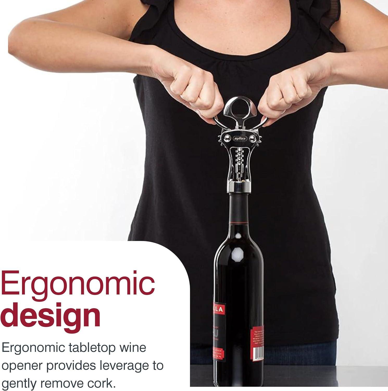 ZYLISS Easy Corkscrew Wine Opener 7.5" Stainless Steel E930046U