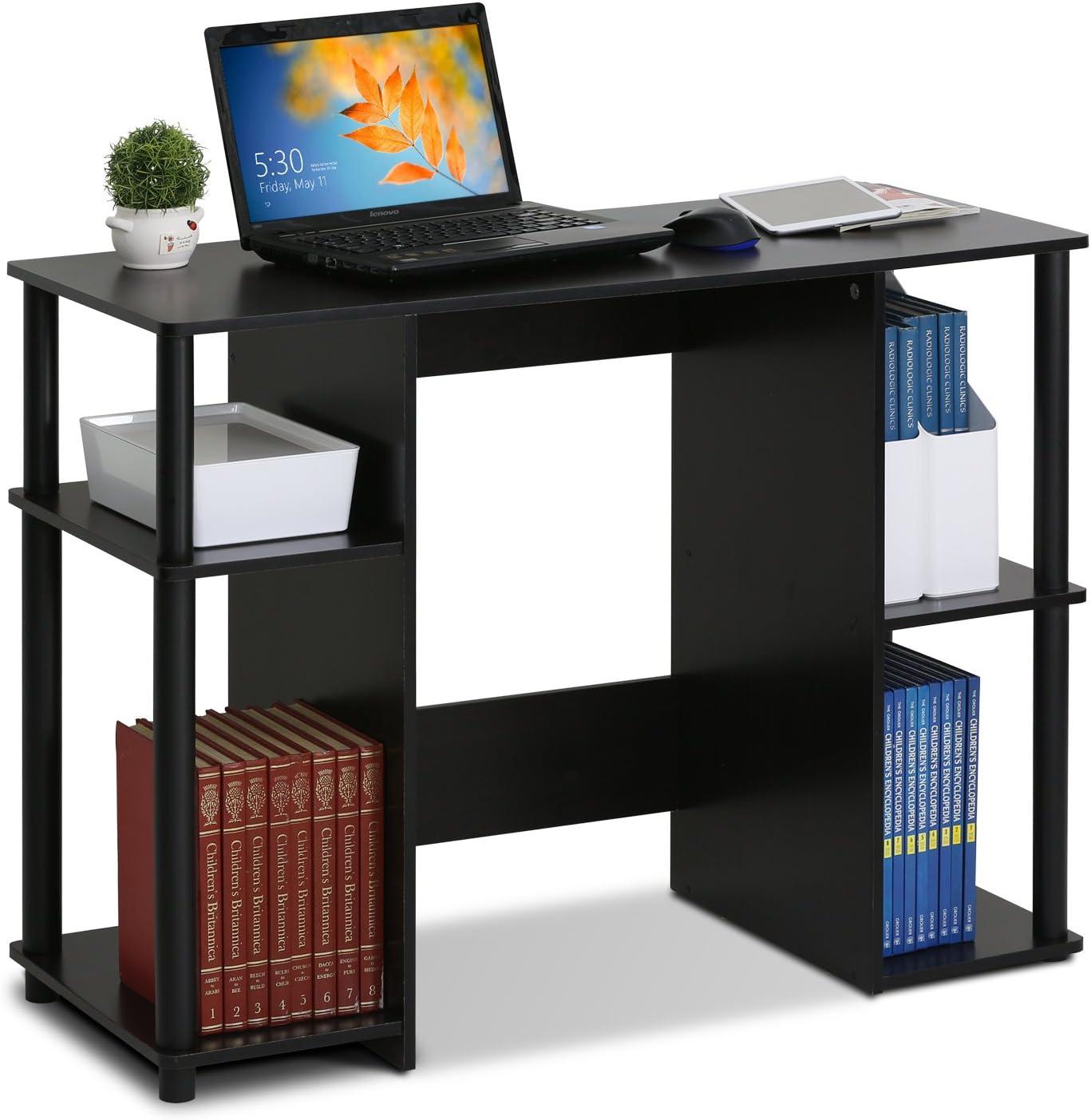 Furinno JAYA Engineered Wood Compact Computer Study Desk in Espresso