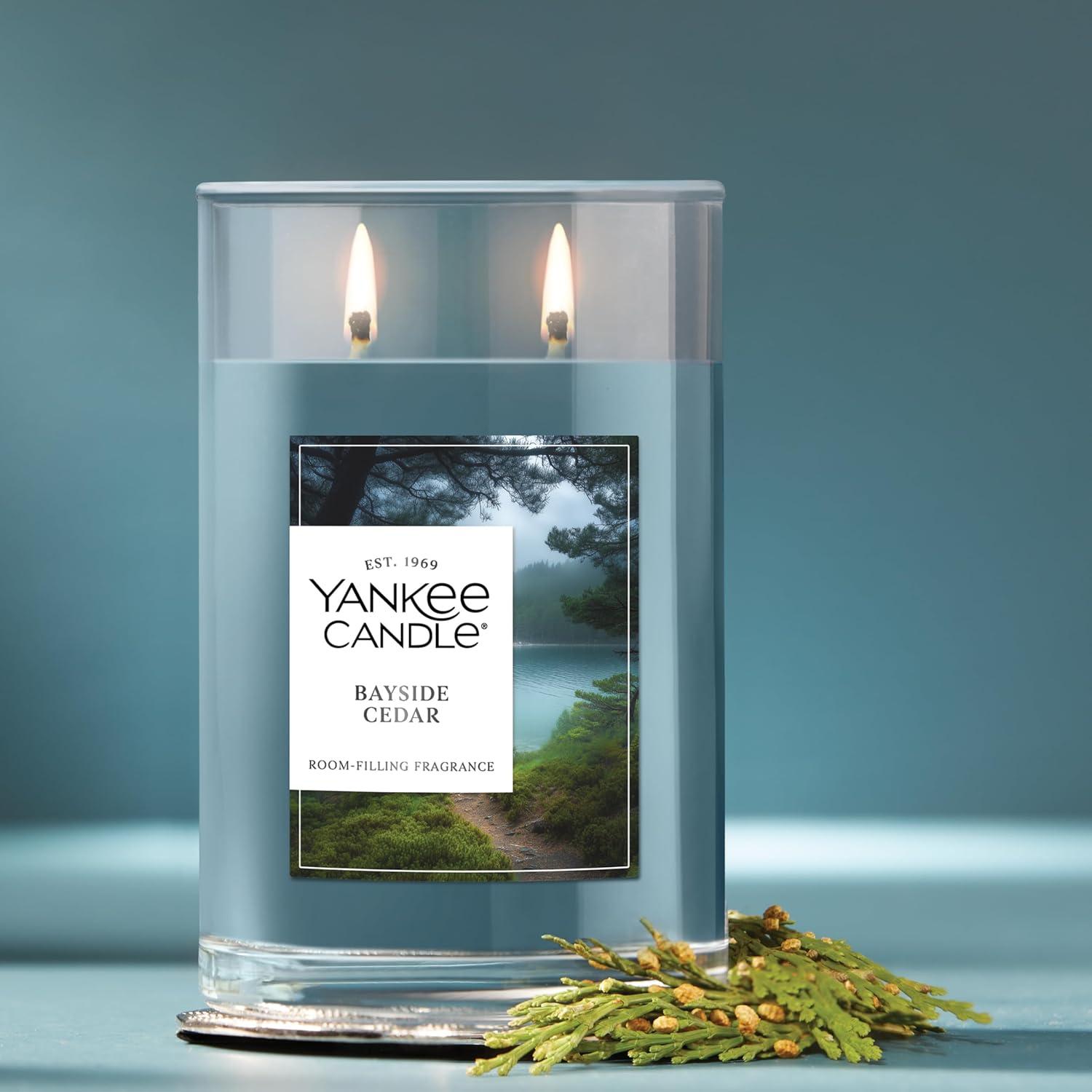 YANKEE CANDLE Signature Bayside Cedar Scented Tumbler Candle