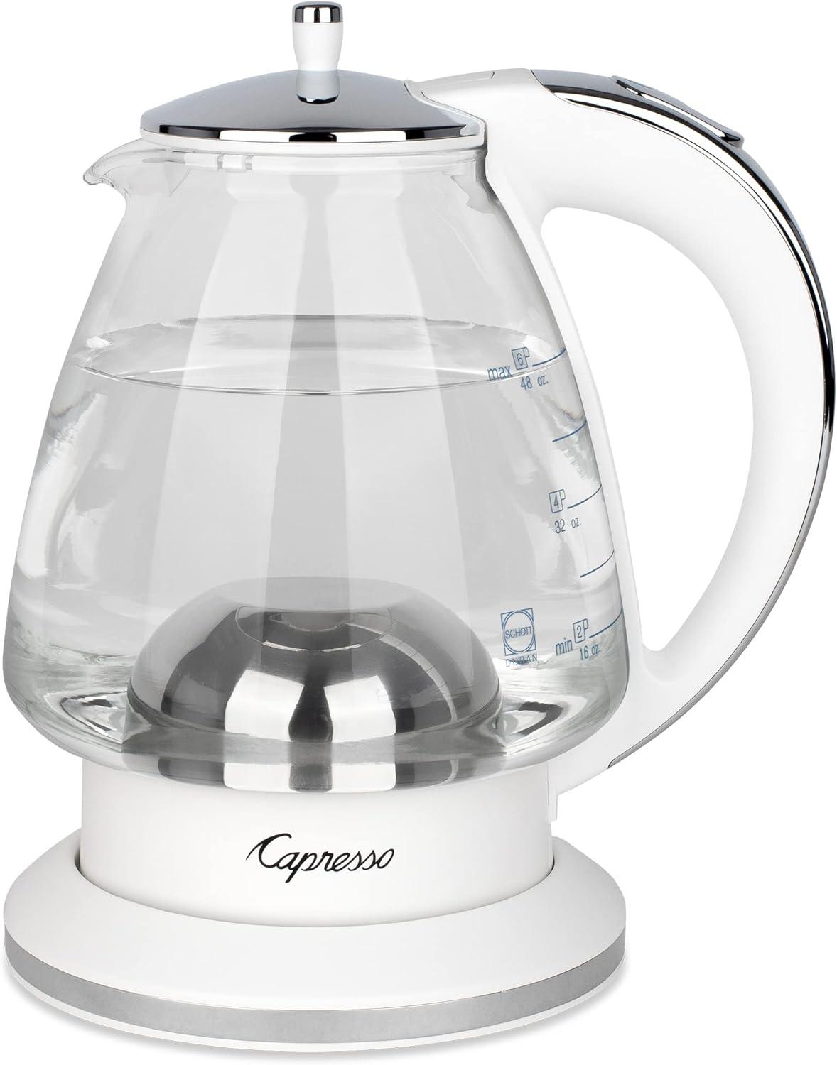 Capresso ® H20 White Electric Glass Tea Kettle