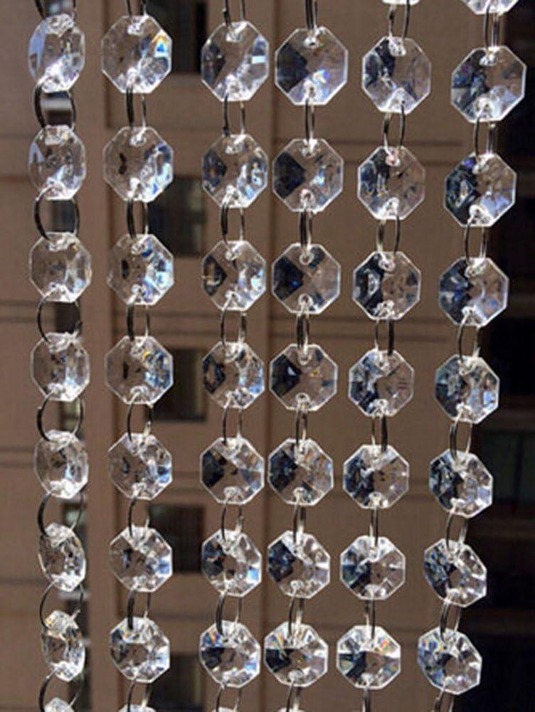 100FT Clear Acrylic Crystal Bead Garland for Weddings