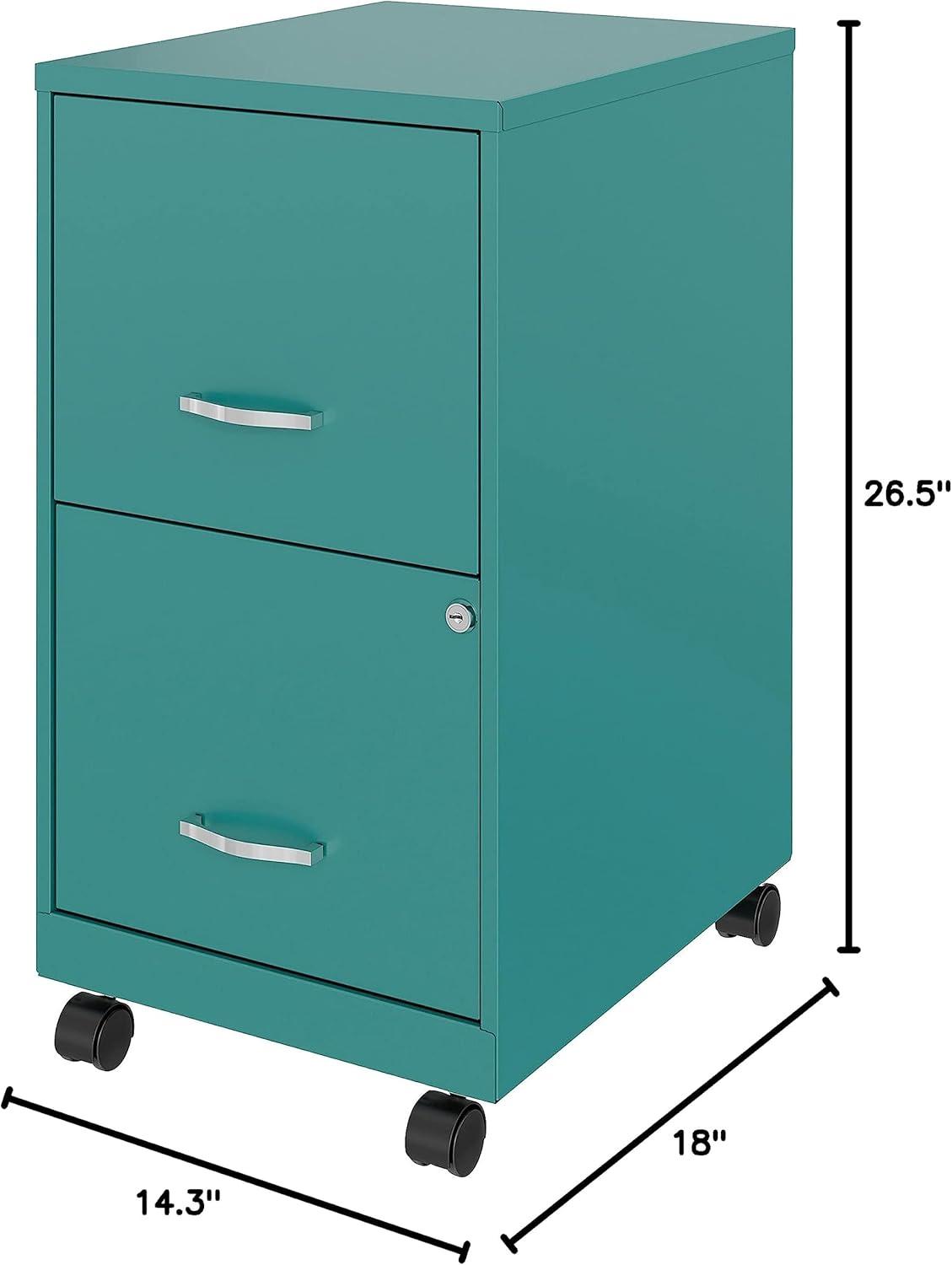 Lorell Soho Mobile 2-Drawer File Cabinet