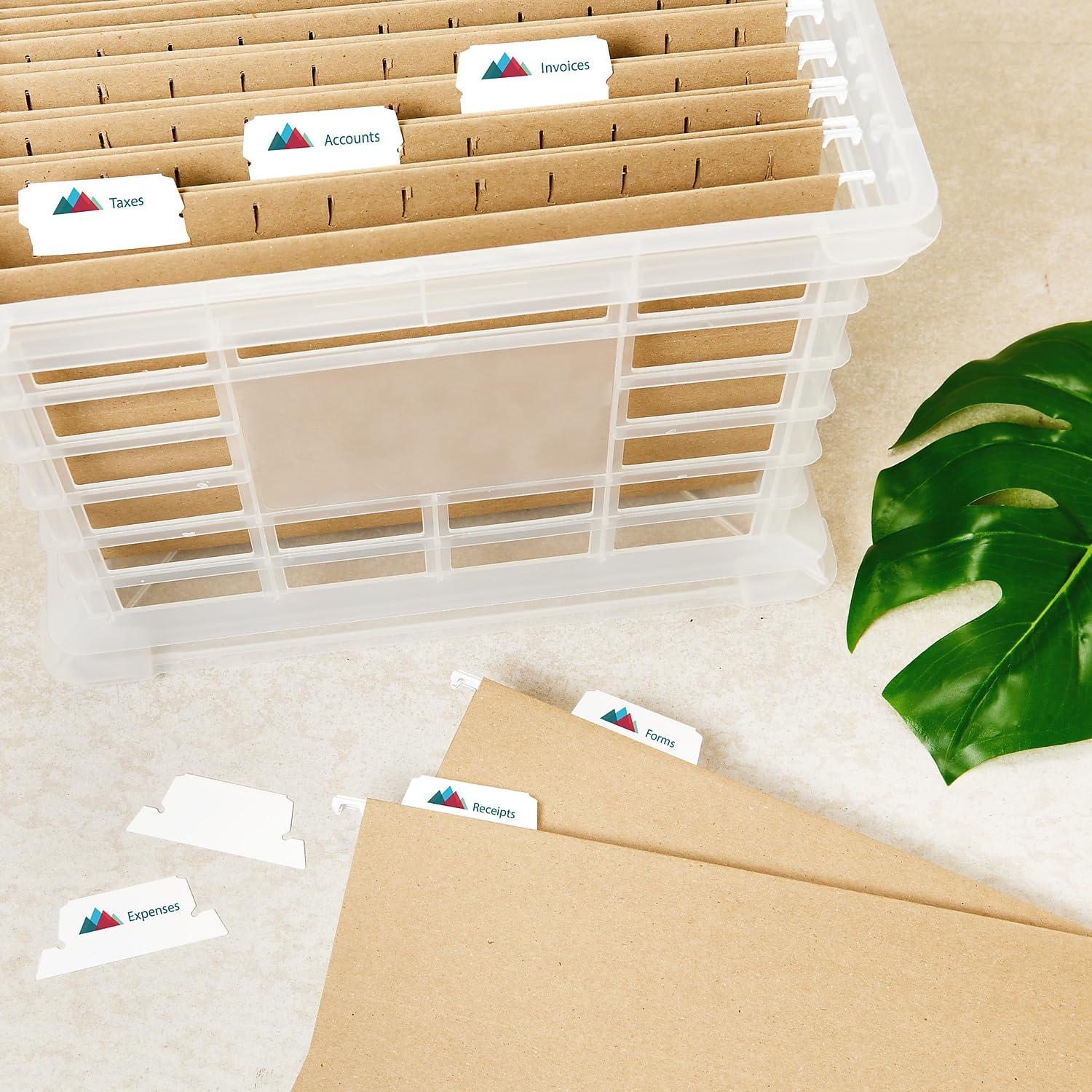 Avery Consumer Products Avery® Print/Write-On Hanging Tabs Paper Hanging Files Cabinet