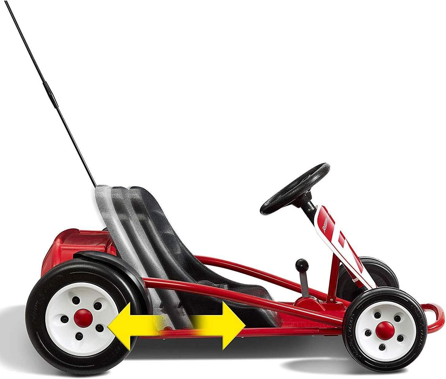 Radio Flyer Ultimate Go-Kart Kids Ride-On Toy, 24 Volts, Outdoor Fun with 3 Speed Settings and Automatic Braking, Pink