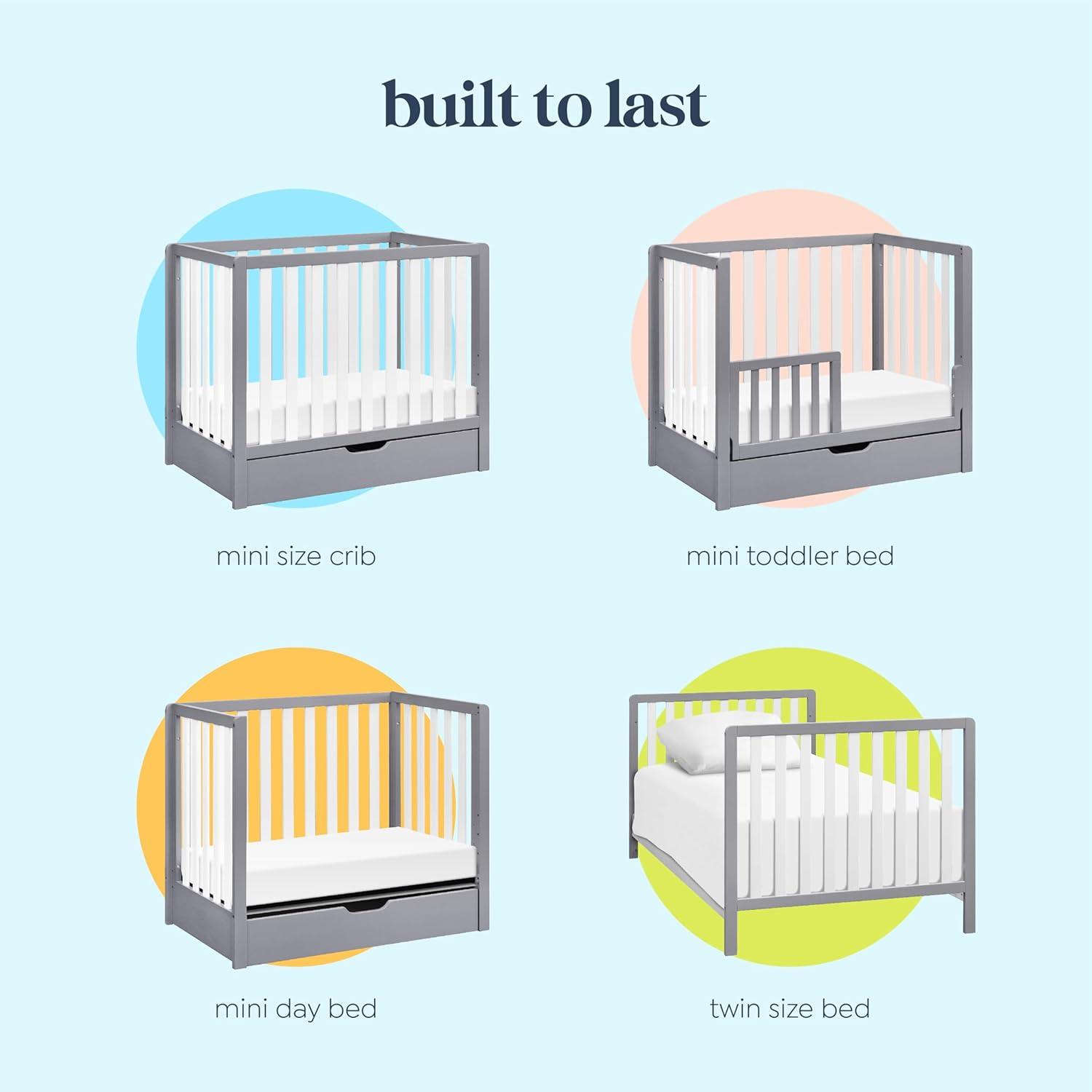 Colby 4-in-1 Mini Convertible Crib with Storage