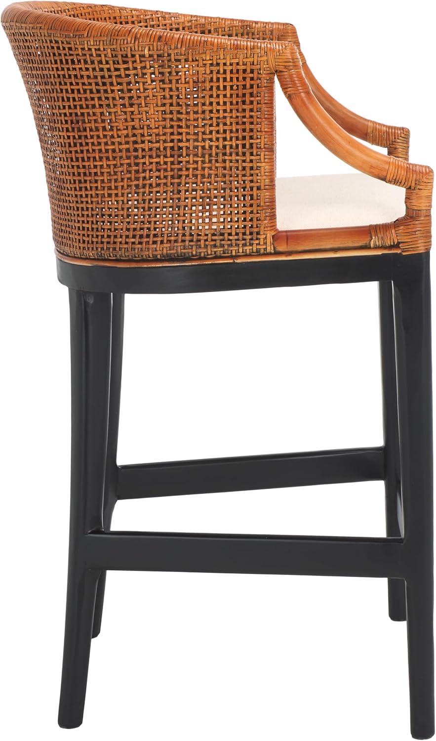 Brando Counter Stool - BST4000 - Natural/White Washed - Safavieh