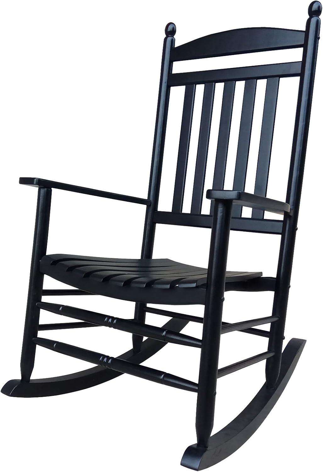 White Wood Traditional Outdoor Rocking Armchair