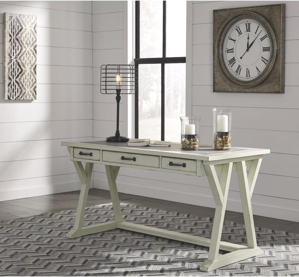 Signature Design by Ashley Casual Jonileene 60" Home Office Desk  White/Gray