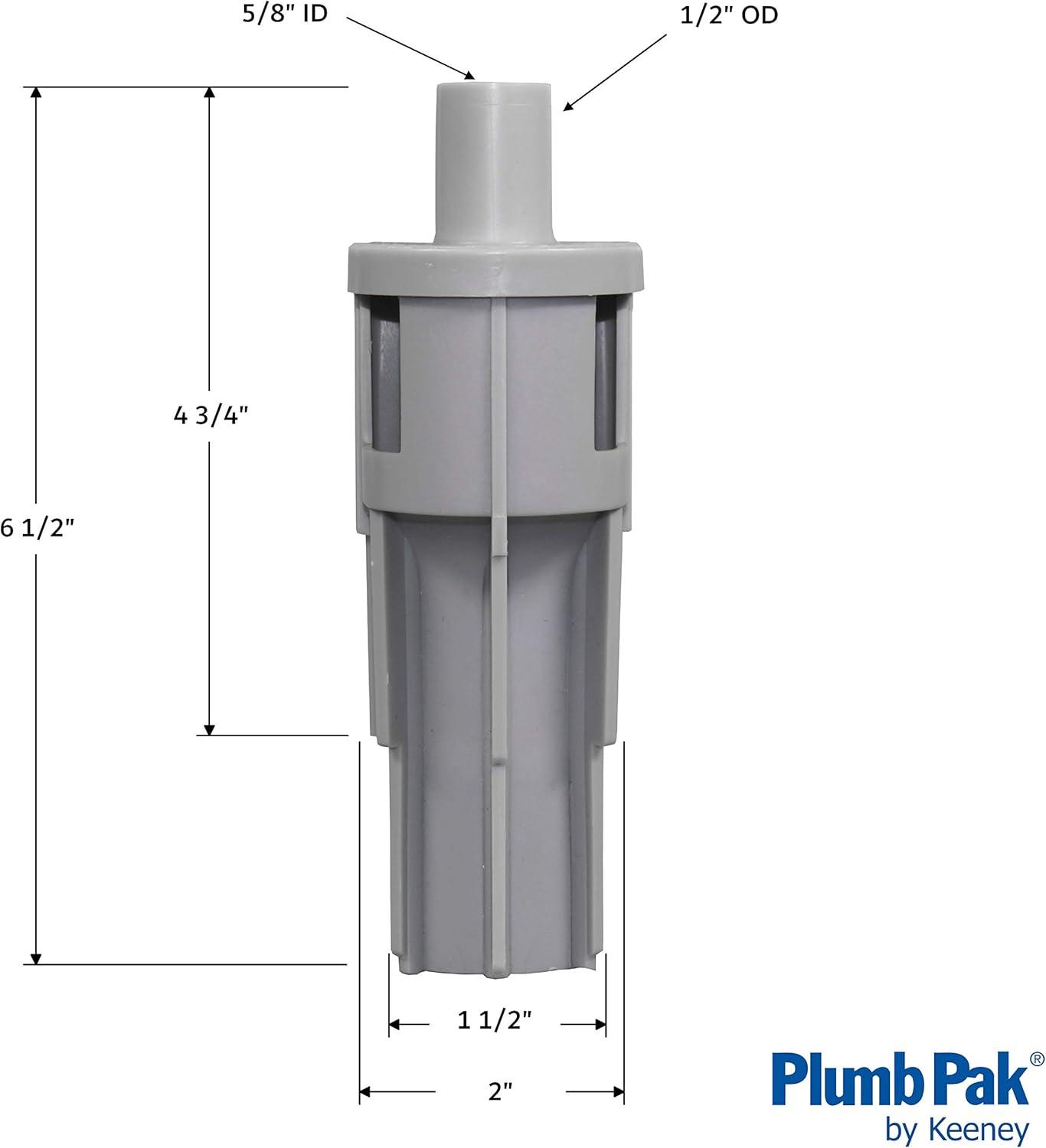 Plumb Pak Air Gap for Standpipes Gray Plastic