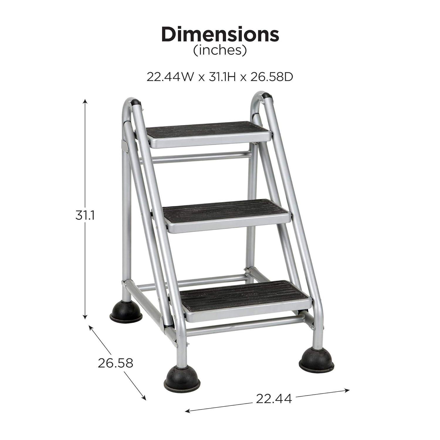 COSCO Hively 3 - Step Steel Lightweight Folding Step Stool