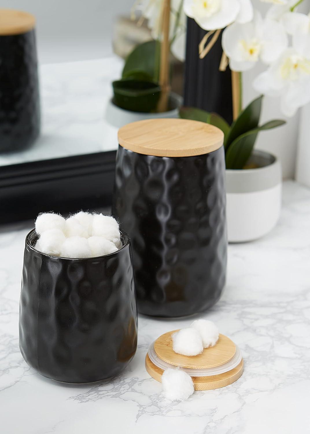 Gracie Oaks Ceramic / Porcelain Canister - Set of 2 (Set of 2)