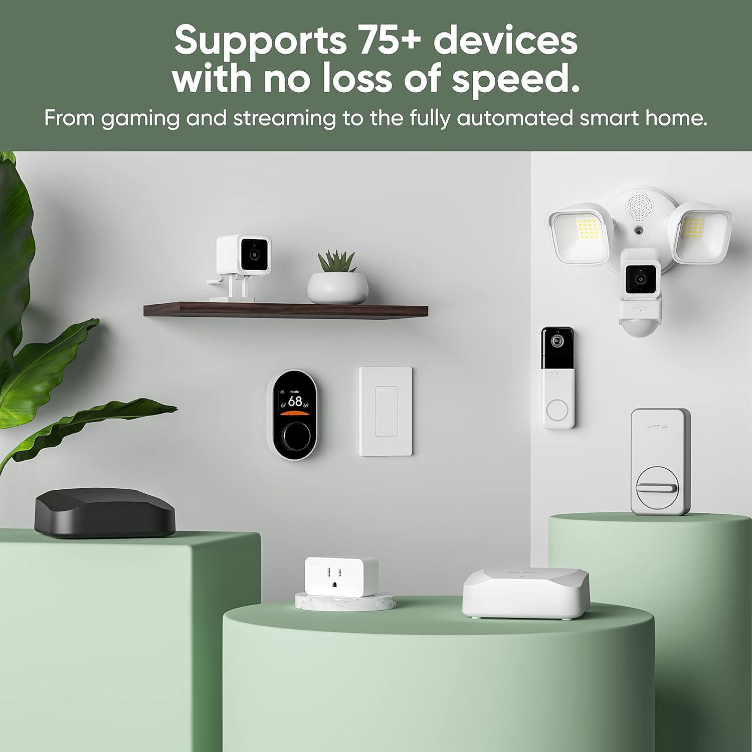 Restored Wyze Wi-Fi 6E Mesh Router Pro Tri-Band - WF6ETBMR (A-Grade) (Refurbished)